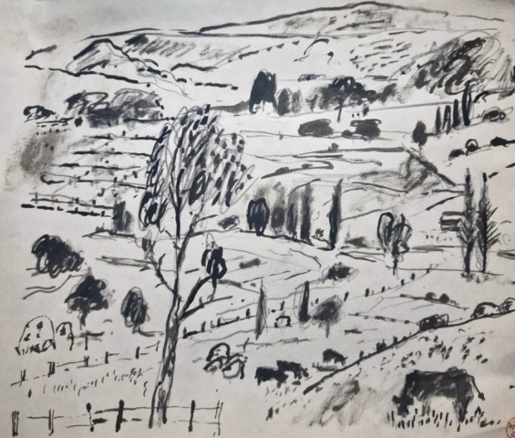 "Border Districts - 01102024-5", Pencil on Paper 28 x 23.5cm