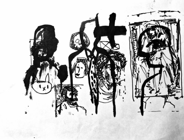 "Untitled - 31072024-1", Ink on paper, 29.7 x 21.0