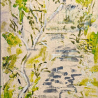 Cooper Park 2025, Acrylic on Canvas, Framed 30cm x 50.5cm
