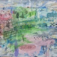 Eternal City 2025, Acrylic and ink on paper, 42cm x 59.5cm