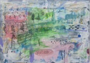 Eternal City 2025, Acrylic and ink on paper, 42cm x 59.5cm